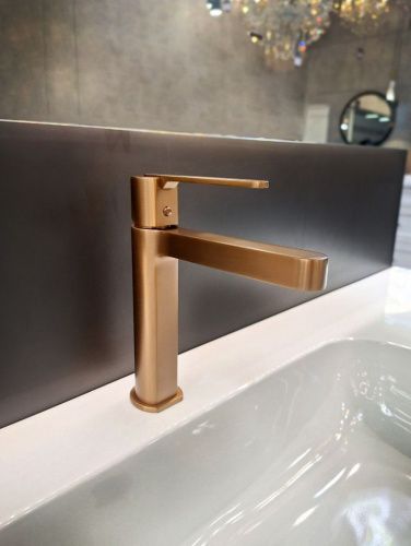 Смеситель AltroBagno Unione AltroBagnoUnione0138BC на раковину медь - фото 4