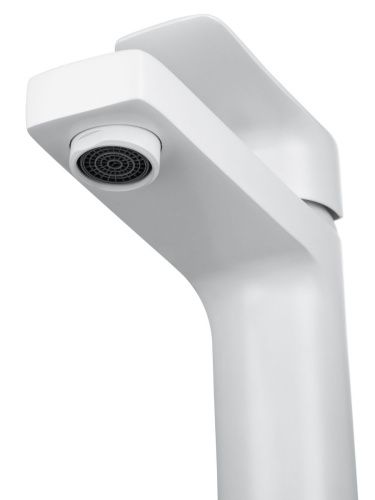 Смеситель Wonzon & Woghand WW-A40222-MW на раковину белый - фото 3