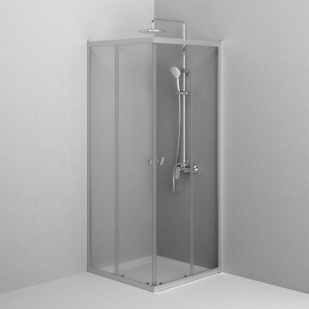 Душевой уголок Am.Pm Sunny W87G-403-8080-MT 80х80 стекло прозрачное профиль хром без поддона