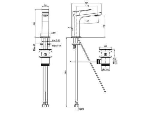 Смеситель Fima Carlo Frattini F3381CR на раковину хром - фото 3