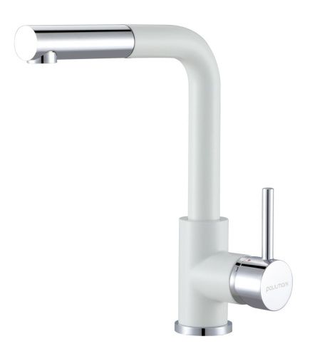 Смеситель для кухни Paulmark KASSEL Ka214311-431 на мойку белый