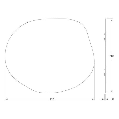Зеркало Evoform Essence BY 0323 70х60 подвесное - фото 2