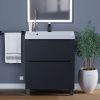 Тумба под раковину Uperwood Tanos 291120332 70х50 напольная цвет черный