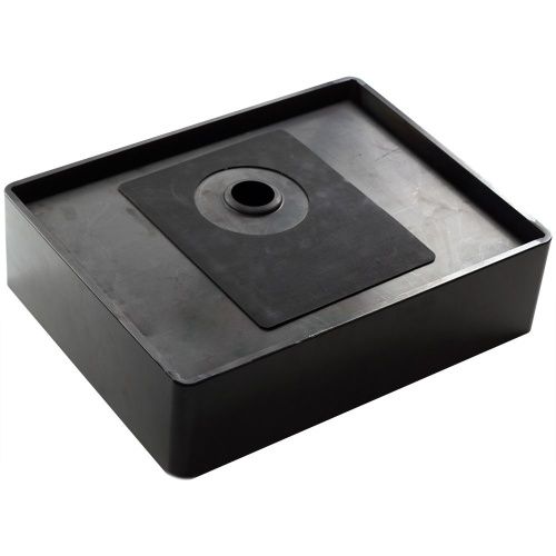 Раковина из нержавеющей стали Melana MLN-D4837B Castle 50х40 накладная цвет черный без отверстий под смеситель - фото 5