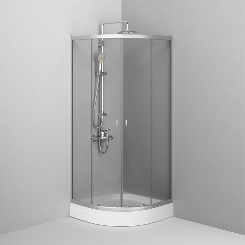 Душевой уголок Am.Pm X-Joy W88G-205-080MT64 80х80 стекло прозрачное профиль хром без поддона - фото 4