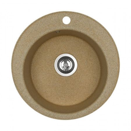 Кухонная мойка Aquaton Шелли 1A734732SS220 50х50 цвет бежевый