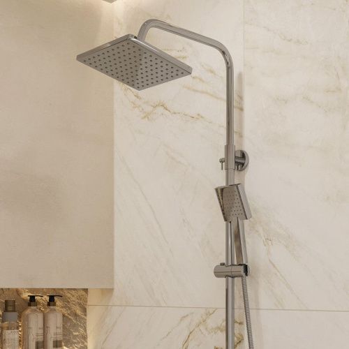 Душевая стойка Bond Cube B01-8400 настенная цвет хром - фото 4