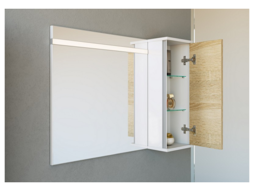 Шкаф Aqwella Y Mai.04.25 30х70 подвесной цвет бежевый/белый - фото 2