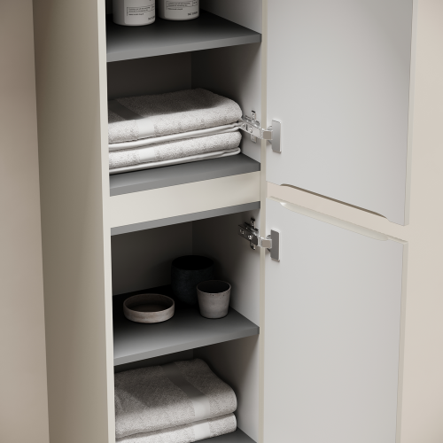 Шкаф-пенал Sancos CODE PCD35GP 40х170 подвесной цвет бежевый/серый - фото 5