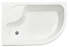 Душевой уголок Royal Bath BK RB8120BK-T-BL-L 120х80 стекло прозрачное профиль черный с поддоном