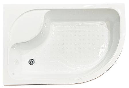 Душевой уголок Royal Bath BK RB8120BK-T-BL-L 120х80 стекло прозрачное профиль черный с поддоном