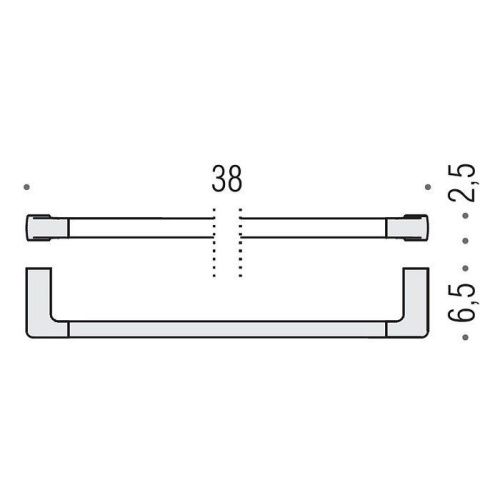 Полотенцедержатель Colombo Lulu B6209.CR - фото 2