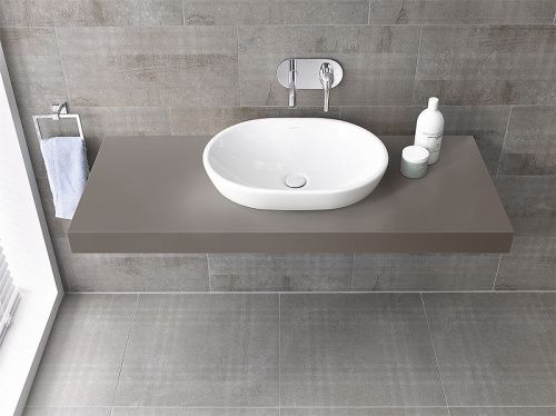 Раковина из сантехнического фарфора Vitra Metropole 5942B003-0012 60х50 накладная цвет белый без отверстий под смеситель - фото 2