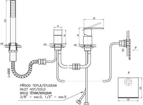 Смеситель RavSlezak LOIRA LR563.5Y на борт ванны хром - фото 2
