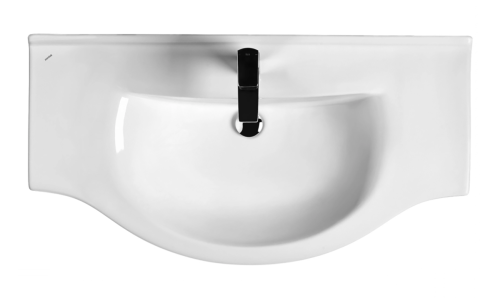 Раковина мебельная керамическая Santek Эльбрус 100 1.WH11.0.255 100х50 накладная цвет белый 1 отверстие под смеситель - фото 3