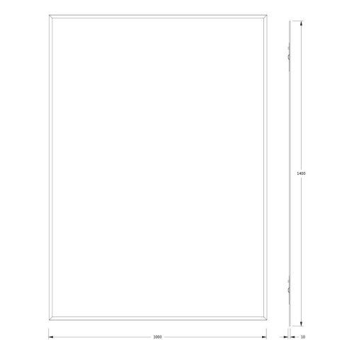 Зеркало Evoform Comfort BY 0952 100х140 подвесное - фото 2