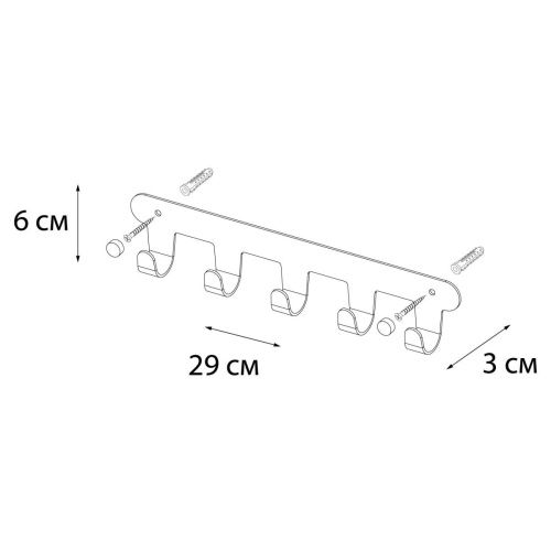 Крючок для ванной Fixsen Practica FX-805W-5 - фото 3
