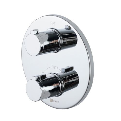 Смеситель для ванны и душа LeMark Yeti LM7827C встраиваемый в стену хром с термостатом