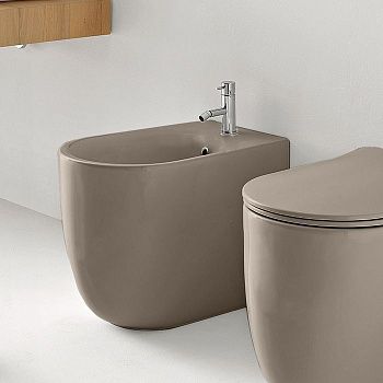 Биде напольное Kerasan Nolita 532081*1 цвет коричневый