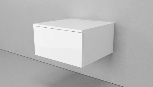 Тумба Velvex UNIT tpUNI.50.H27.Y-223 50х48х27 подвесная цвет белый лед - фото 3