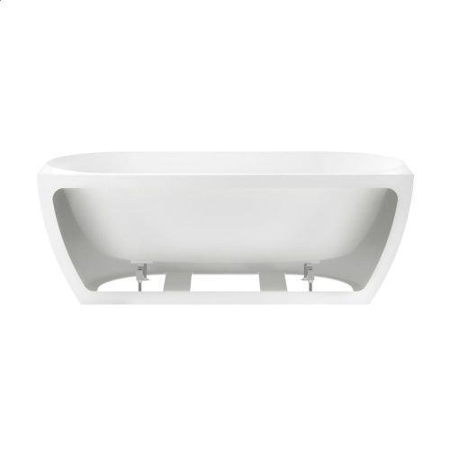 Ванна акриловая Wellsee Belle Spa 3.0 235901000 170х80 пристенная асимметричная с ножками - фото 3