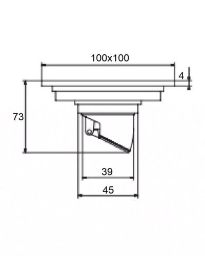 Душевой трап Orange TR01-003cr 10х10 хром - фото 4