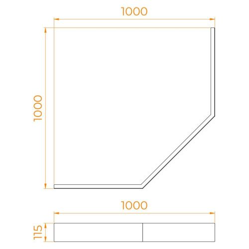 Экран фронтальный для поддона RGW 16230111-13 - фото 2