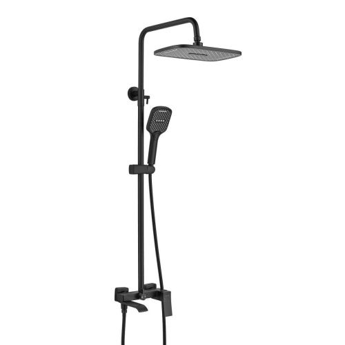 Душевая стойка Shevanik S4036H настенная цвет черный - фото 2