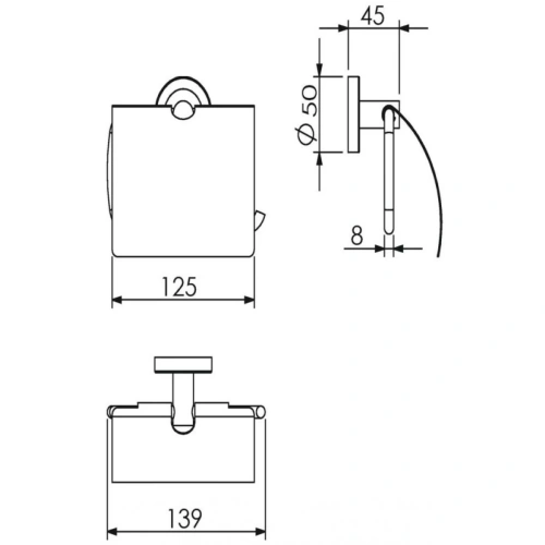 Бумагодержатель Langberger BURANO 11041A - фото 2