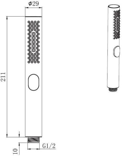 Душевая лейка Allen Brau Priority 5.31A20-GB цвет золото - фото 2