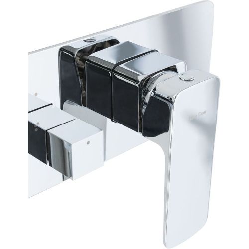 Смеситель для ванны с душем Allen Brau Infinity 5.21011-00 встраиваемый в стену хром - фото 4