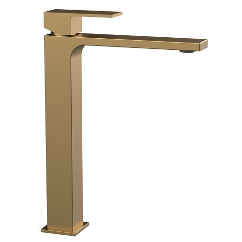 Смеситель для раковины Vincea Cube VBF-1C02BG на столешницу золото - фото 2