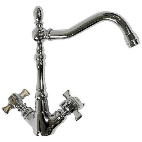 Смеситель для кухни Haiba HB24 HB4324 на мойку хром - фото 2