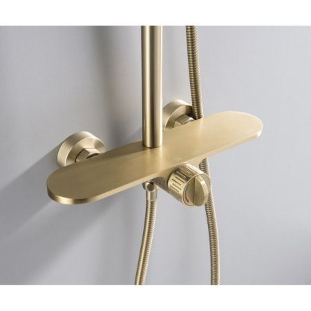 Душевая стойка Bronze de Luxe 80112CG настенная цвет золото
