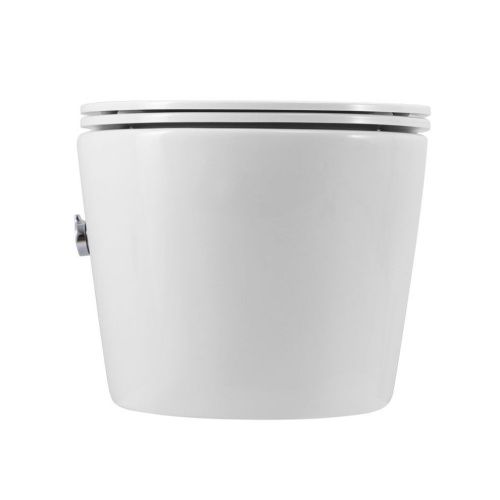 Унитаз подвесной Art&Max Zoe AM9322C1CHR/SC белый с сиденьем микролифт каскадный смыв - фото 2