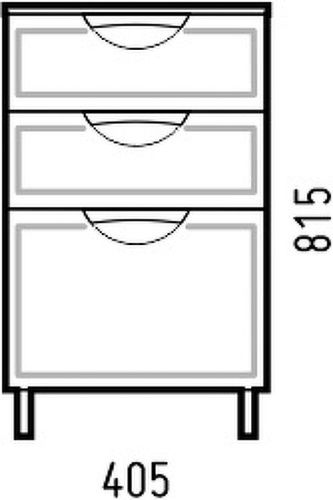 Комод Corozo Монро SD-00000780 40х30 напольный цвет белый - фото 4