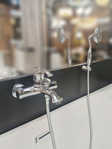 Смеситель для ванны AltroBagno Beatrice AltroBagnoBeatrice0204Cr настенный хром - фото 2