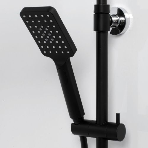 Душевая стойка Wasserkraft A11401 настенная цвет черный с термостатом - фото 4