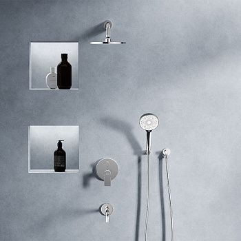 Душевая система Damixa Apollo 947510000 встраиваемая в стену цвет хром