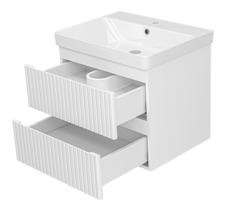 Тумба под раковину Brevita Victory VIC-09060-0102Я 60х50 подвесная цвет белый