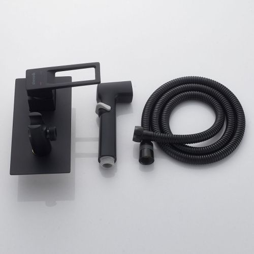 Гигиенический душ со смесителем Shevanik S6805H черный - фото 4