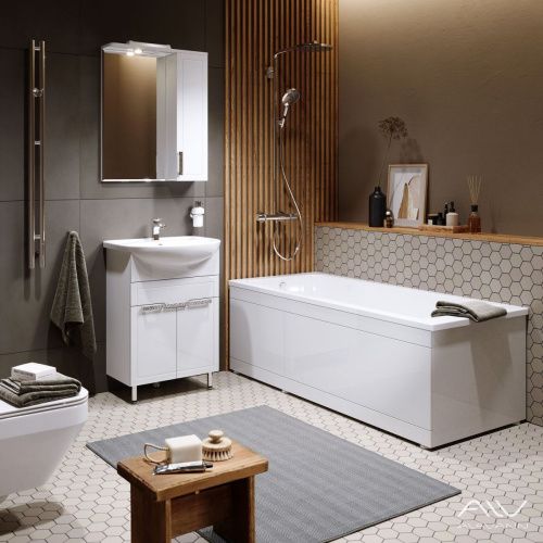 Экран под ванну Alavann Slot 170 см ALV0721001 фронтальный МДФ откидной белый - фото 4