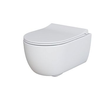 Унитаз подвесной Ambassador Abner 103T20101R-102T20101S белый с сиденьем