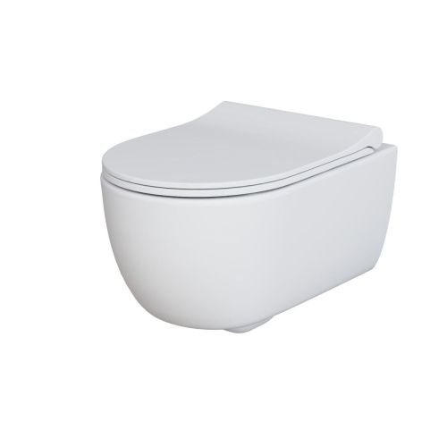 Унитаз подвесной Ambassador Abner 103T20101R-102T20101S белый с сиденьем