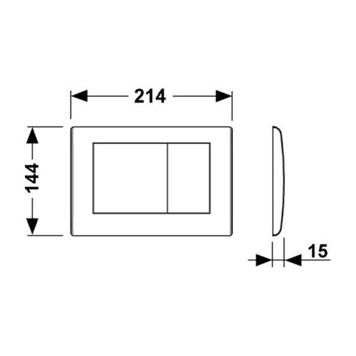 Клавиша смыва механическая Tece TECEplanus 9240320 цвет нержавеющая сталь - фото 2