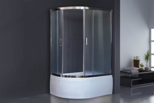 Душевой уголок Royal Bath BK RB8120BK-C-CH-R 120х80 стекло прозрачное профиль хром с поддоном