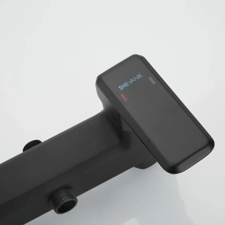 Душевая стойка Shevanik S8836H настенная цвет черный