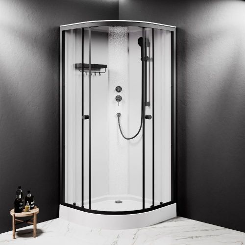 Душевая кабина Am.Pm X-Joy W94C-401-090BT 90х90 четверть круга без крыши ориентация универсальная - фото 3