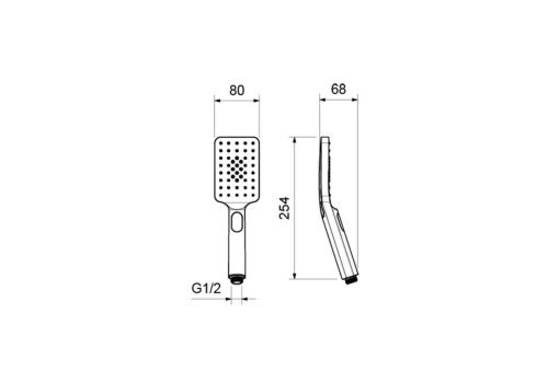 Душевая лейка Aquatek ЛИРА AQ2005CR цвет хром - фото 3