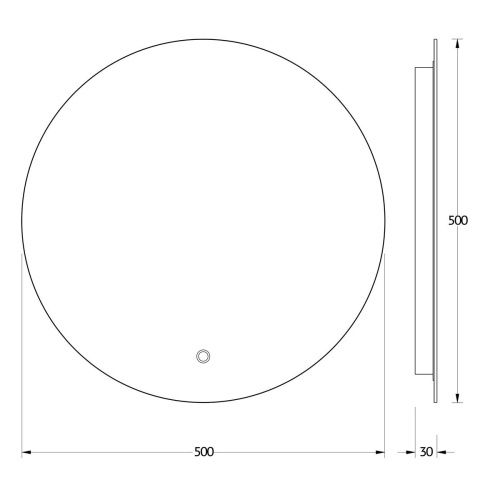 Зеркало с подсветкой Evoform Ledshine BY 2642 50х50 подвесное - фото 2